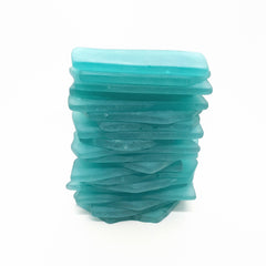 Teal sea glass place cards set of 20 flat design