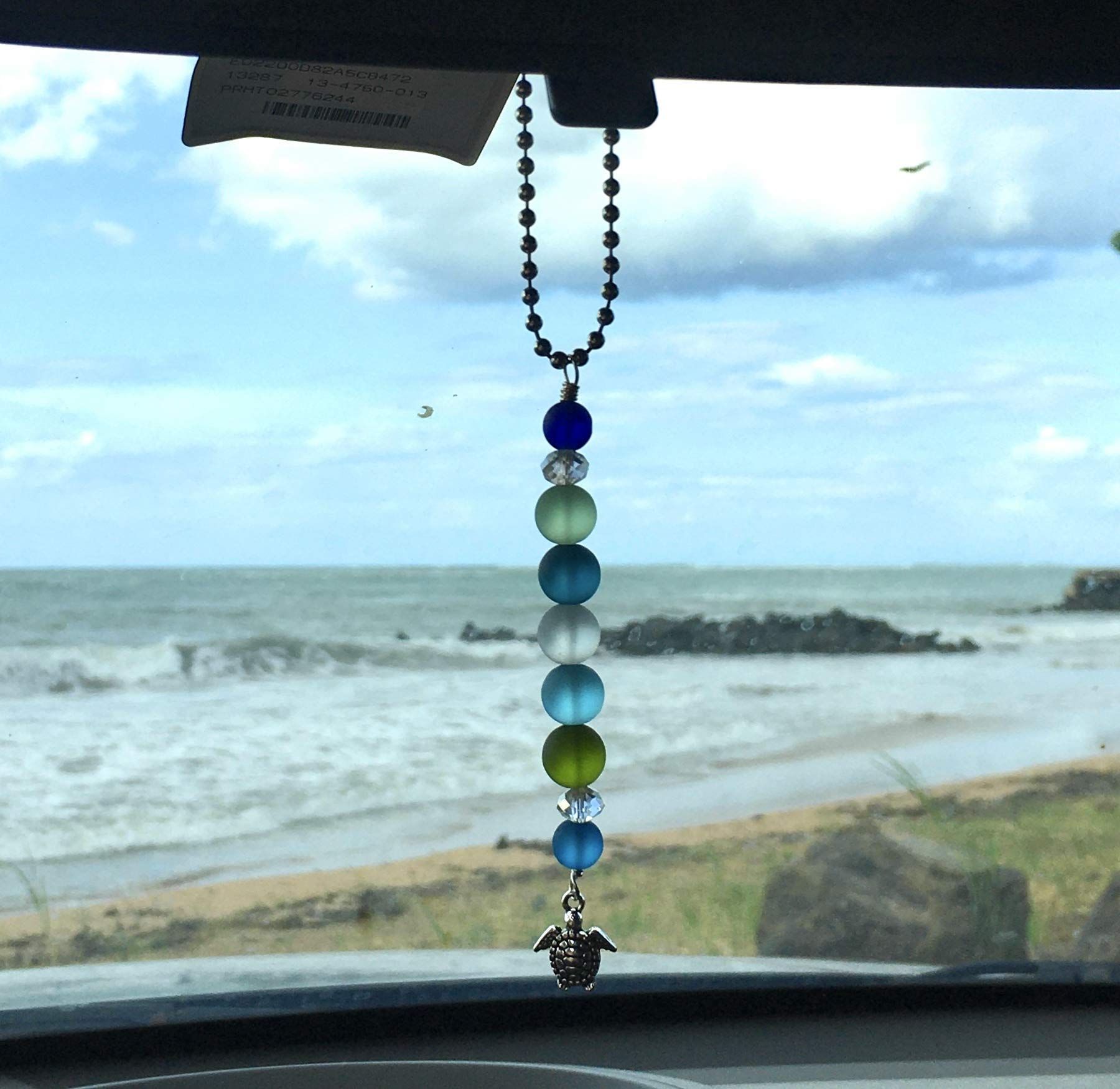 Sea glass sun catcher ornament concept