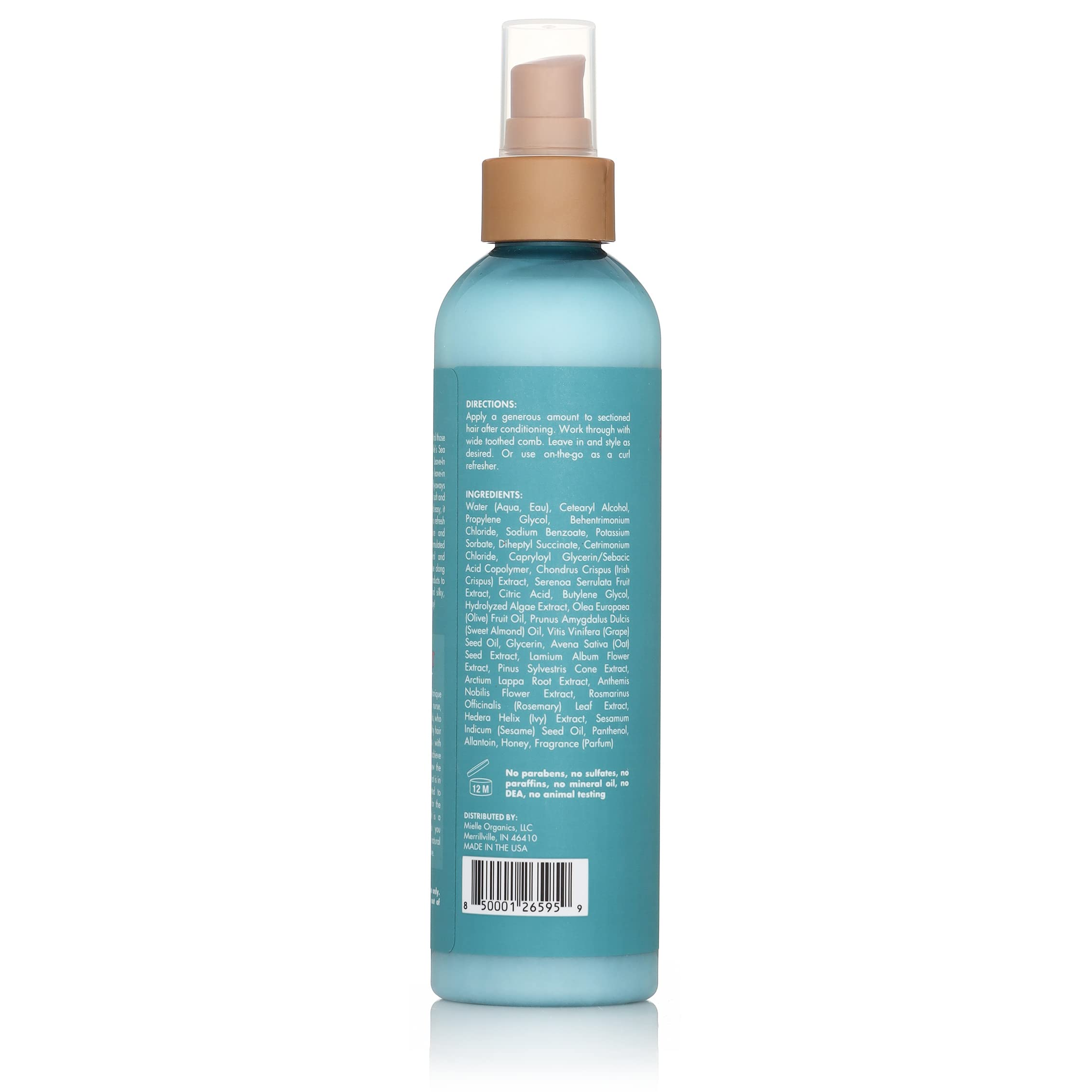 Sea moss leave-in conditioner packaging Mielle Organics 8oz