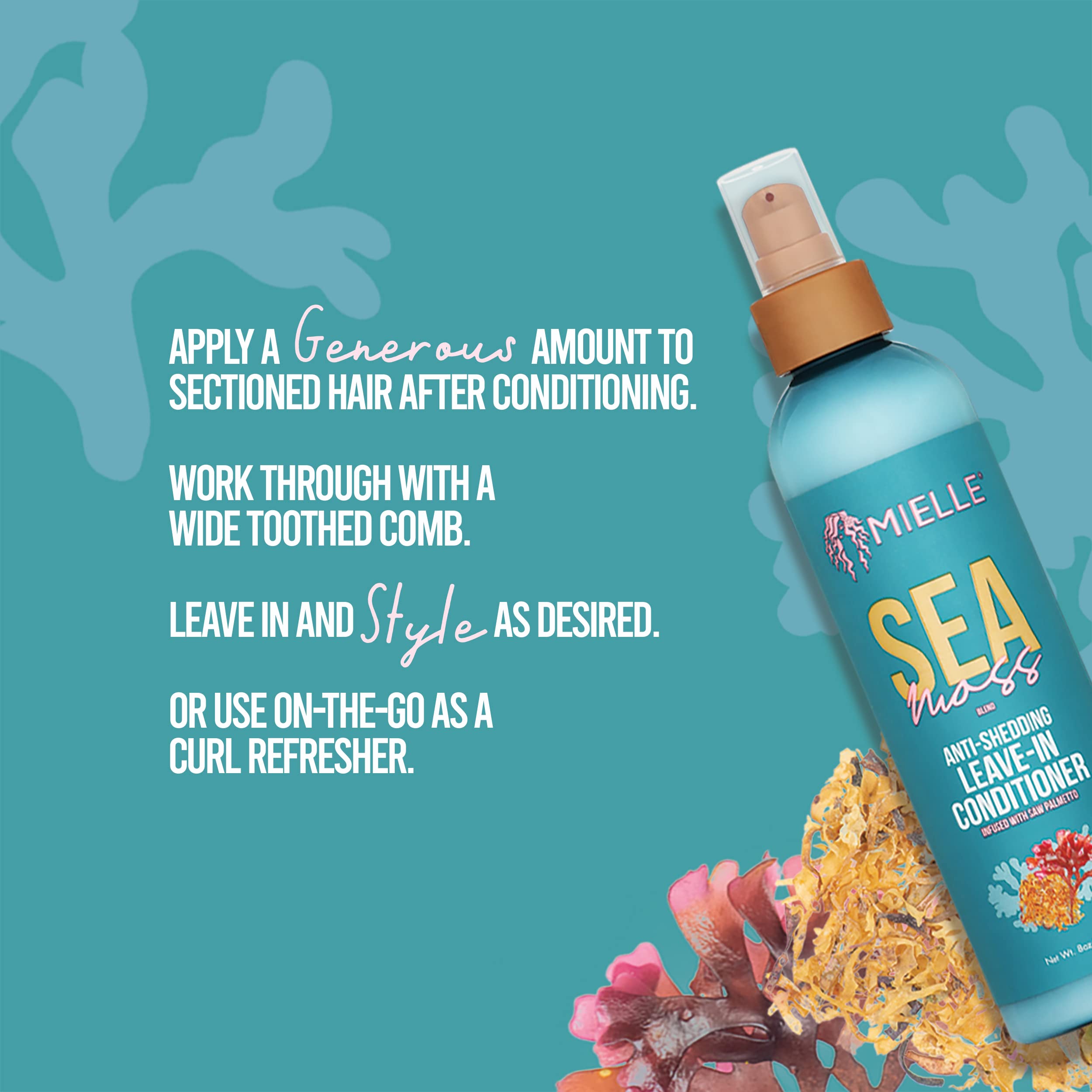 Mielle Organics Sea Moss leave-in conditioner with botanicals 8 oz