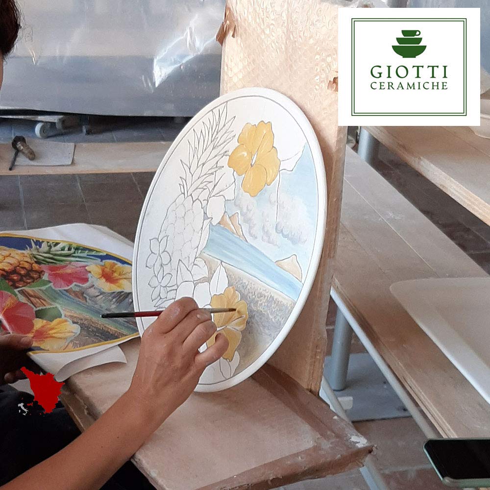 Wall decor seahorse ceramic by Giotti Ceramiche Florence