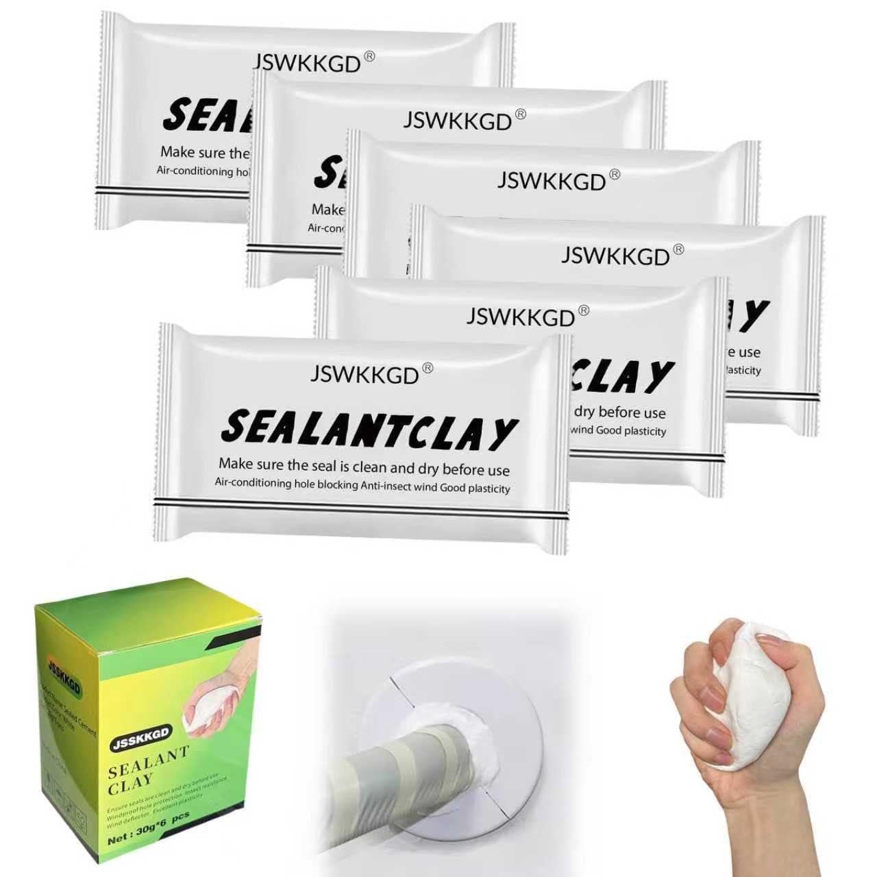 Six 30g bags of Sealant Mastic in a 6-pack