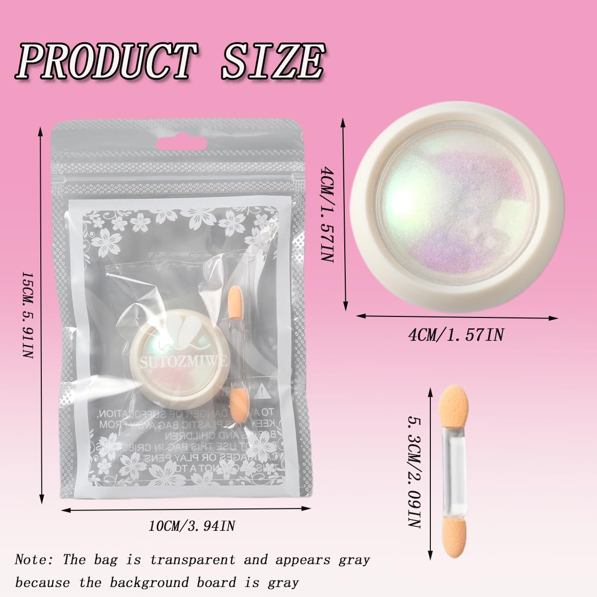 Salon-grade ultra-fine iridescent pigment