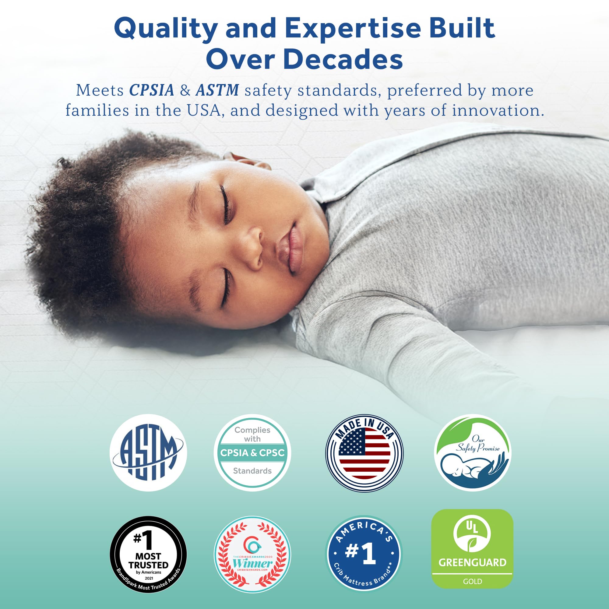 Waterproof barrier on Sealy Baby crib mattress