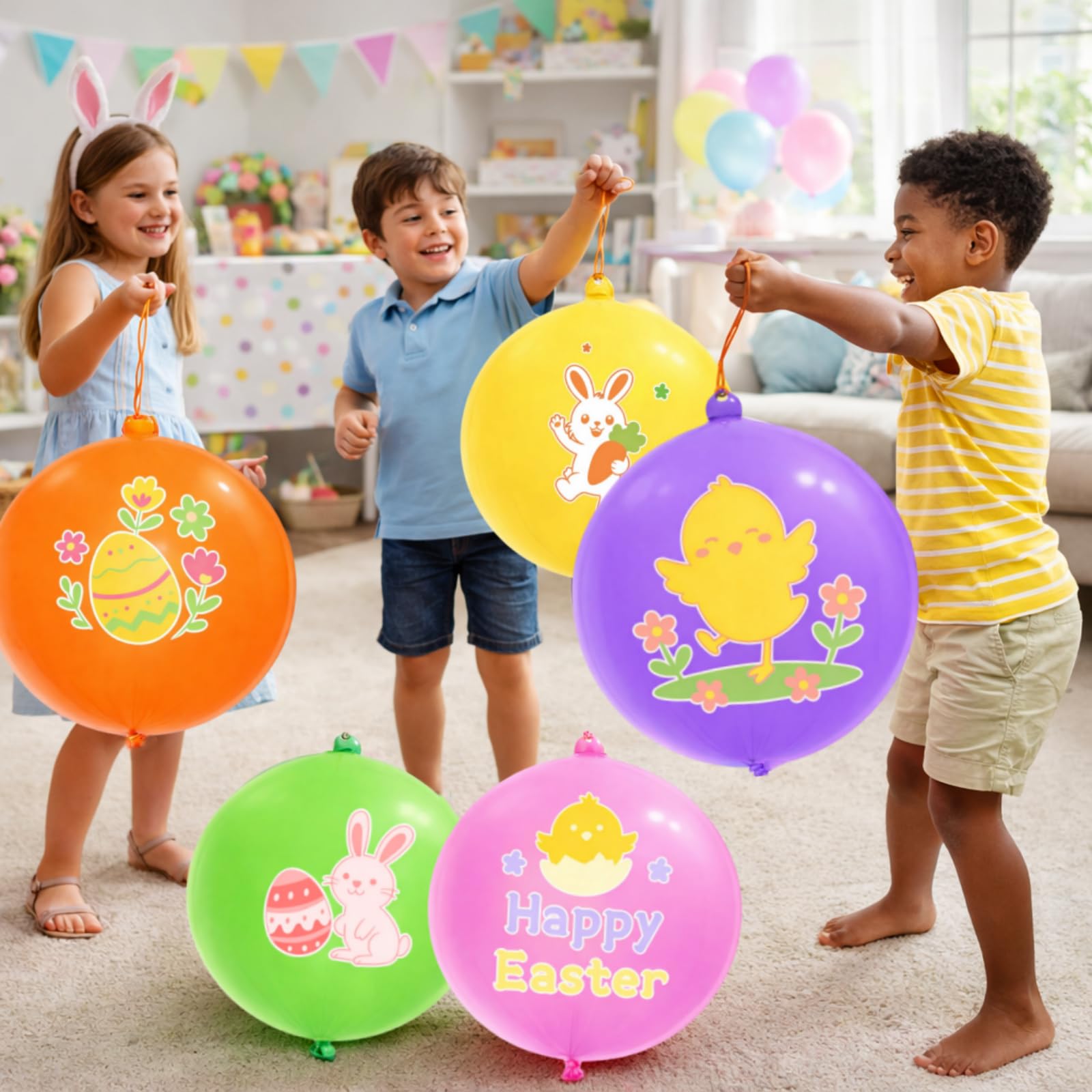 Sean's Choice Easter Punch Balloons 30Pcs packaging layout
