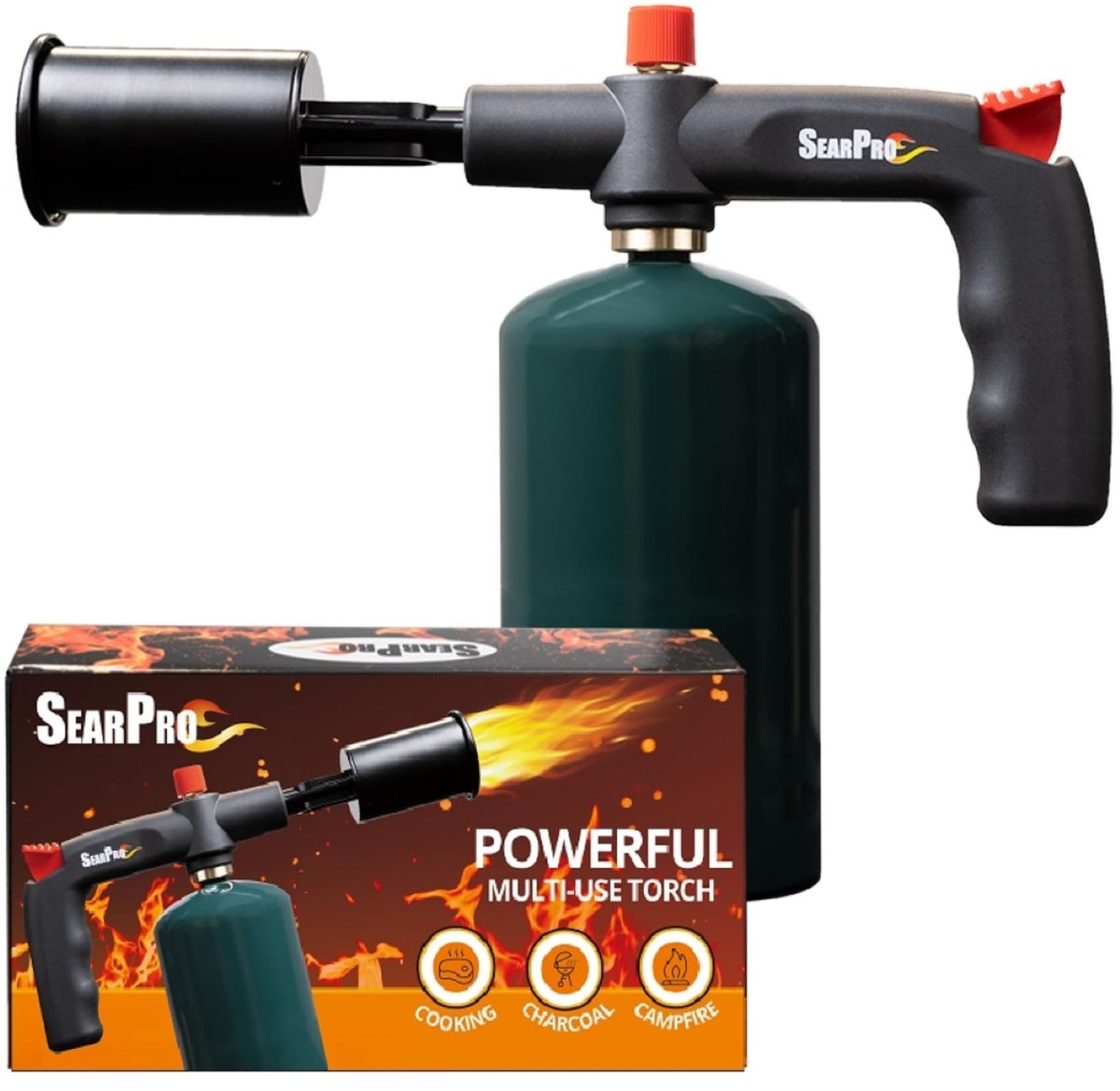 SearPro charcoal torch lighter kitchen use