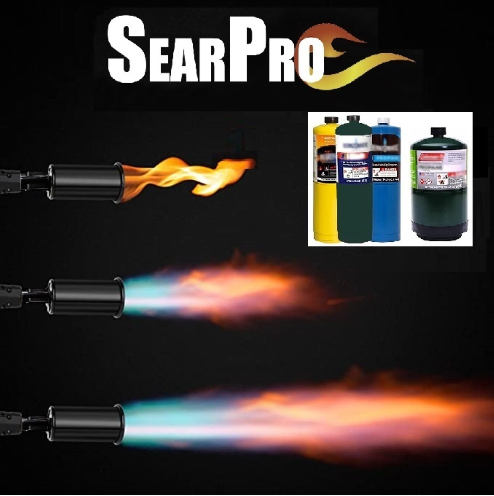 SearPro culinary torch compact design and controls