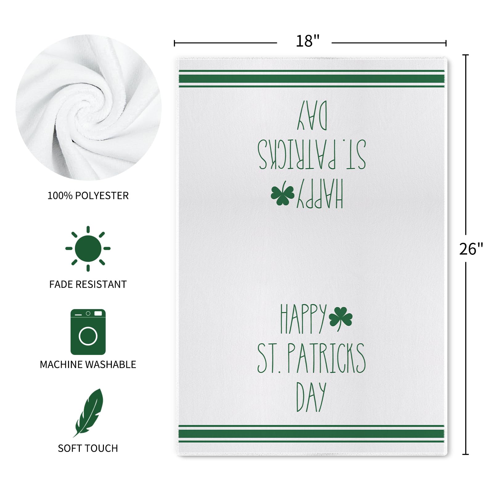Seasonal St Patricks Day towels for kitchen use