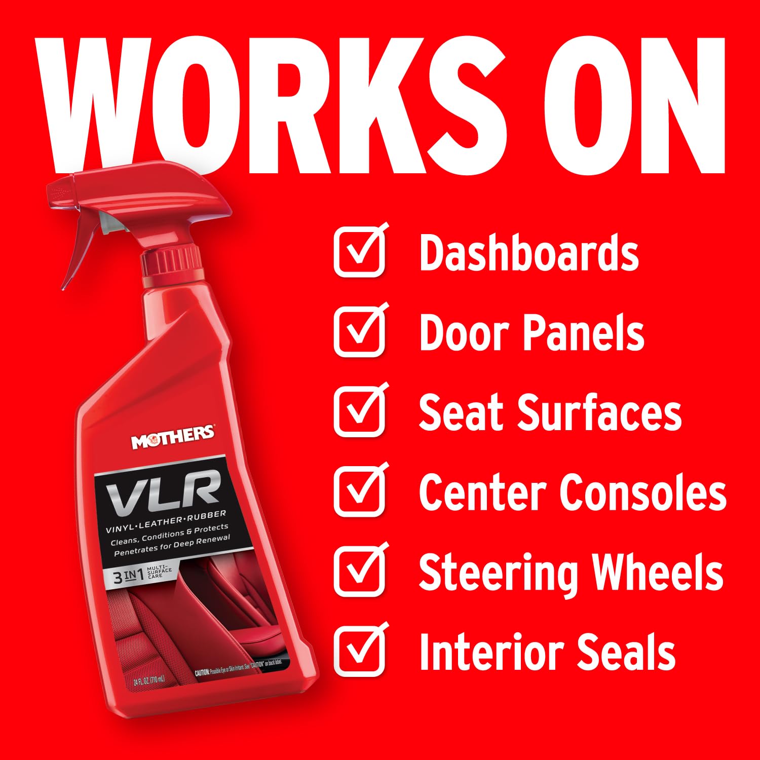 Seats trim door seals being treated with VLR