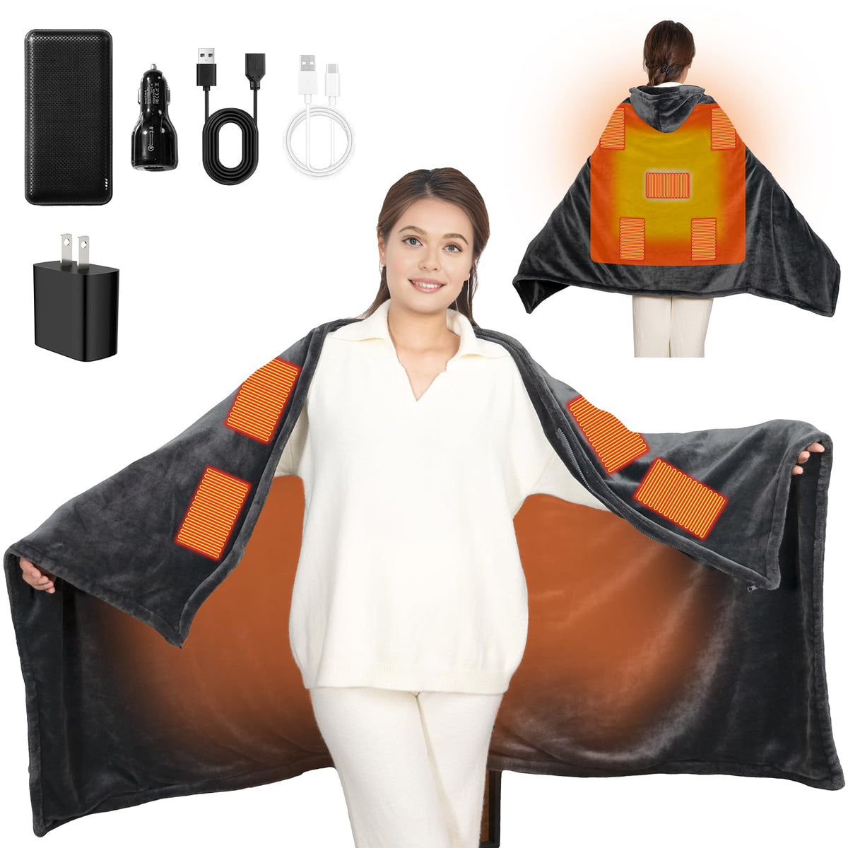 Secluded Valley cordless blanket hood product image