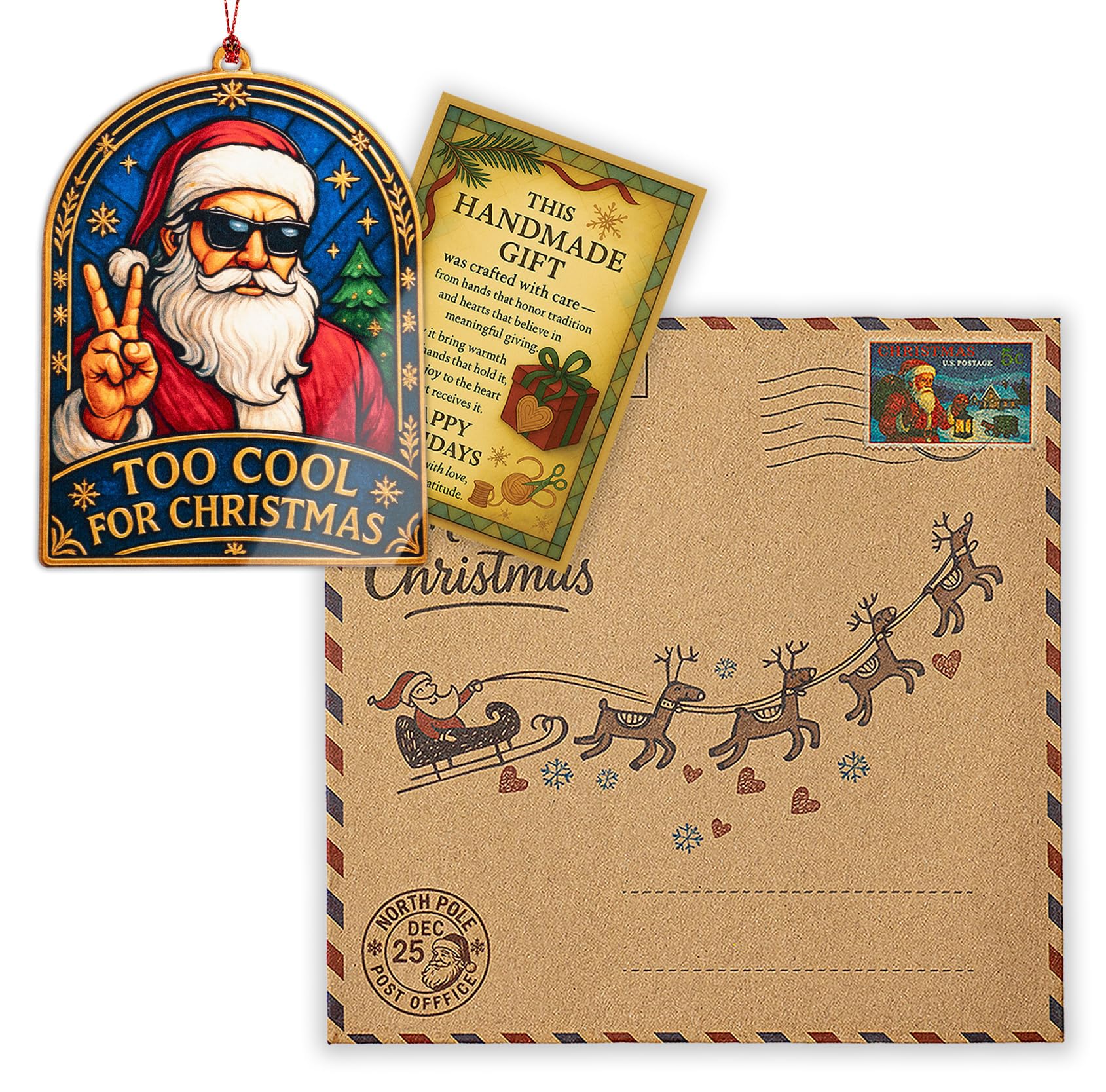 Secret Santa ornament for adults by RUSATEN
