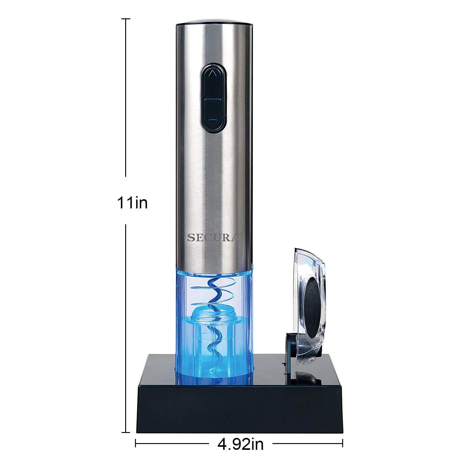 Wine foil cutter included in Secura 12-piece set