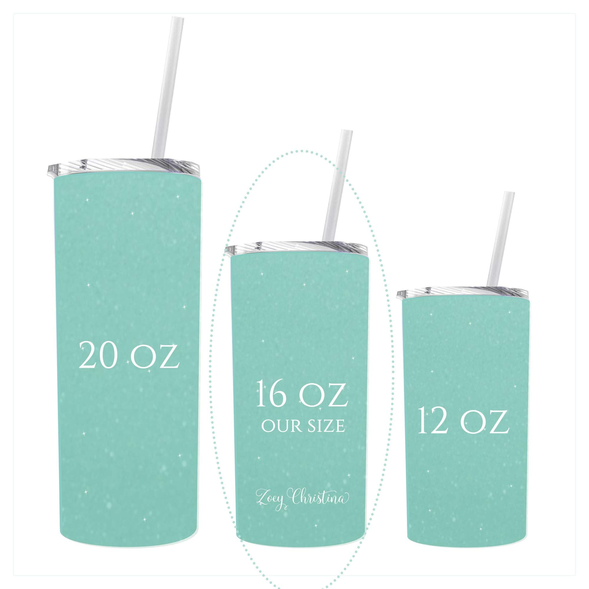 Proudly woman-owned Zoey Christina tumbler