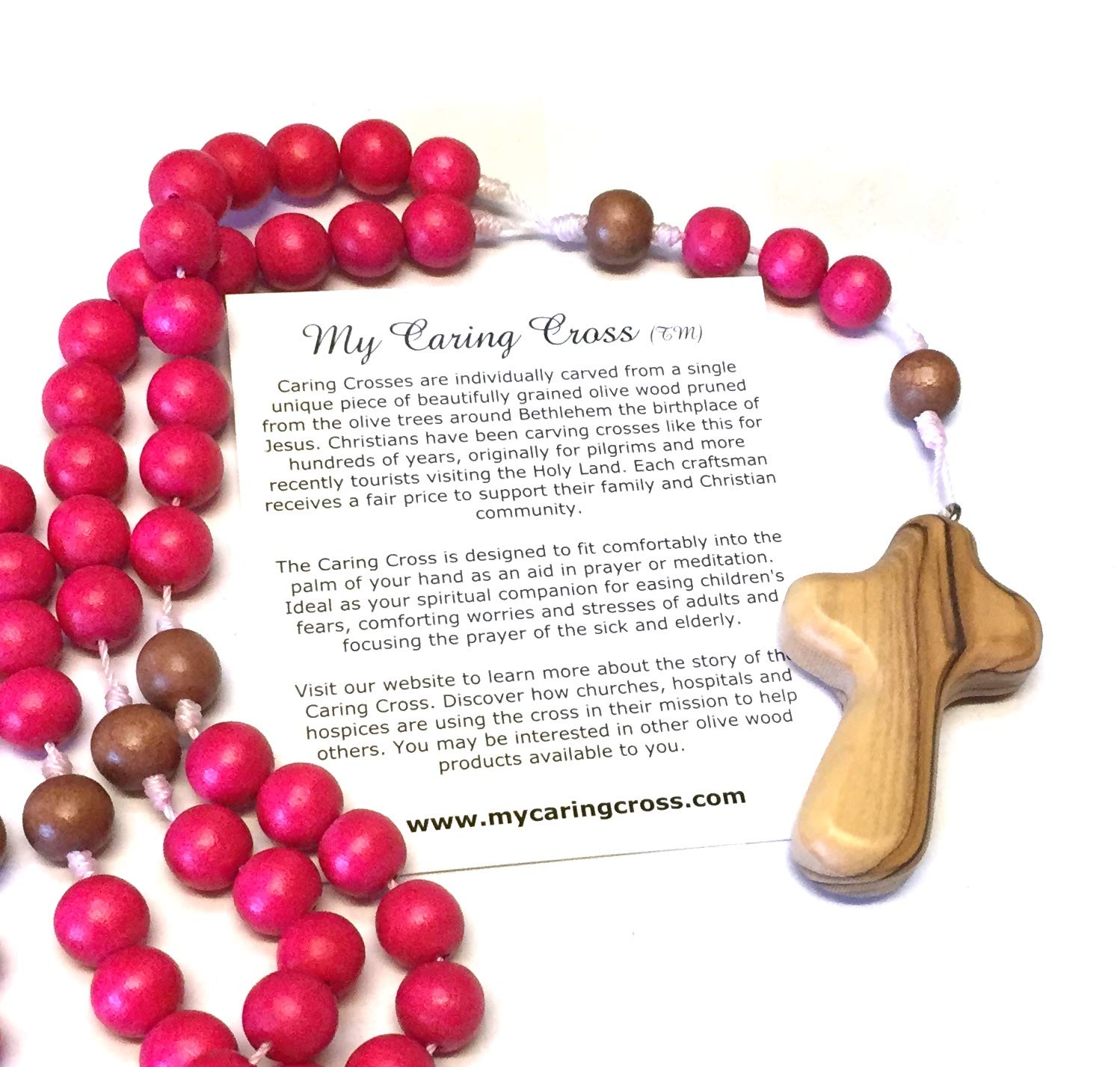 Handmade rosary with unique cross design