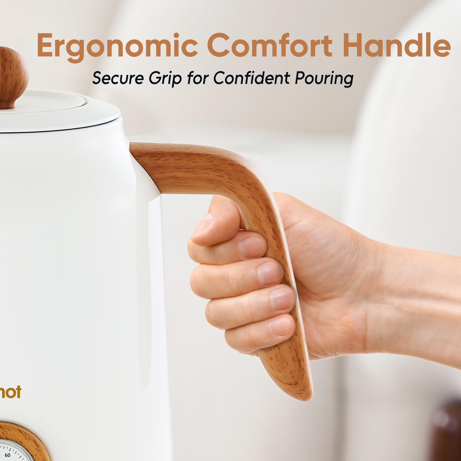 Seehot 360-degree cordless base kettle