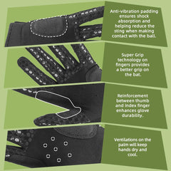 Seibertron B-A-R PRO 2.0 gloves padded palm ventilation perforations