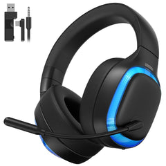SEJJ 2.4Ghz wireless headset for PS5 PS4 PC Mac
