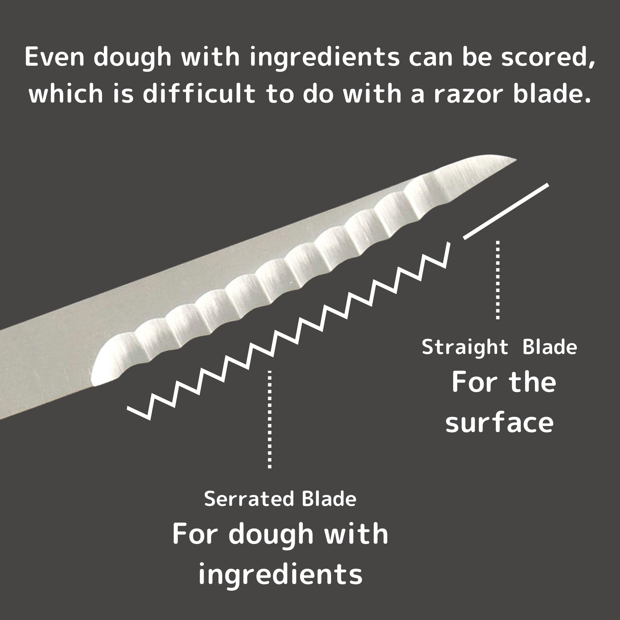 Bread lame serrated zigzag blade for scoring