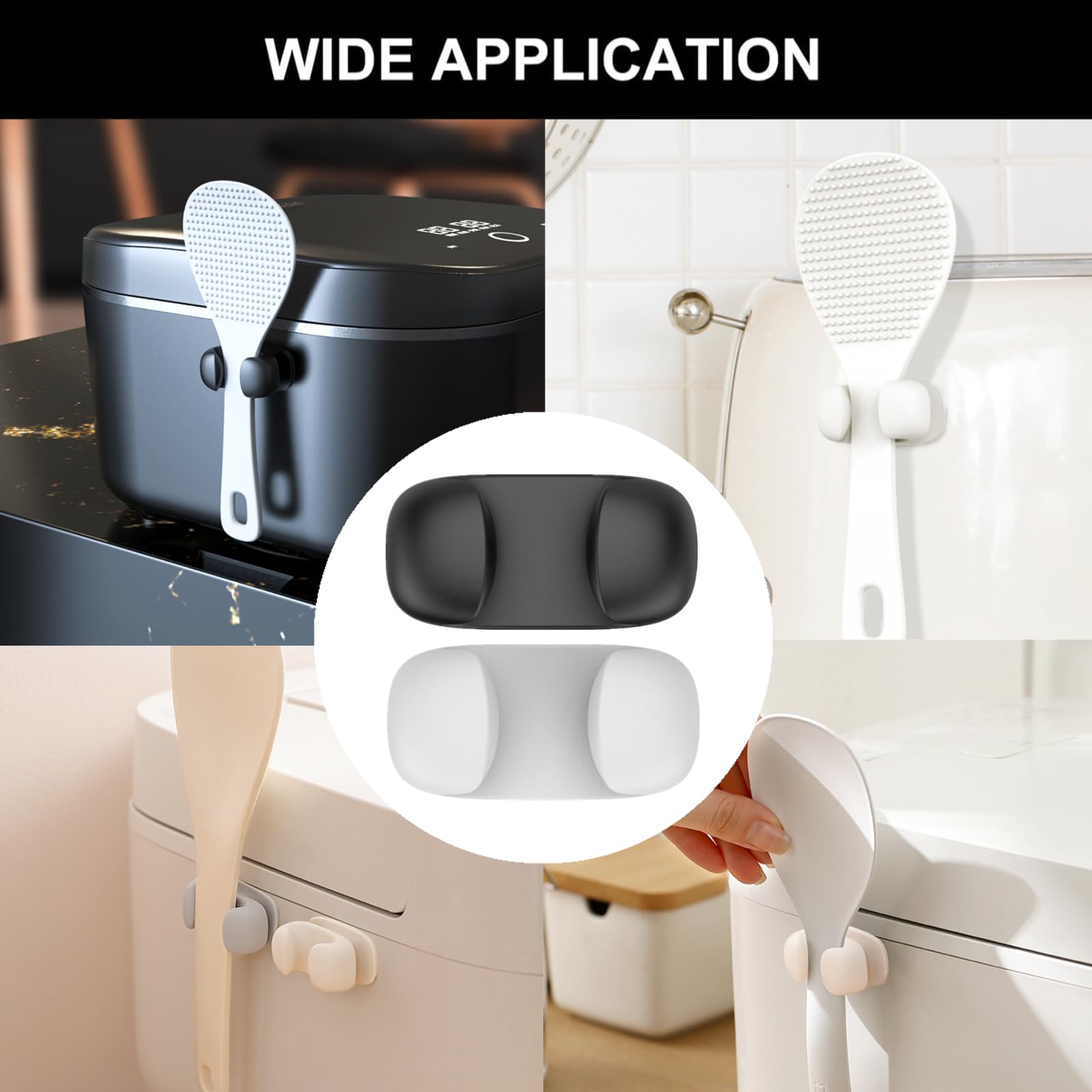 Self adhesive rice spoon holder packaging image