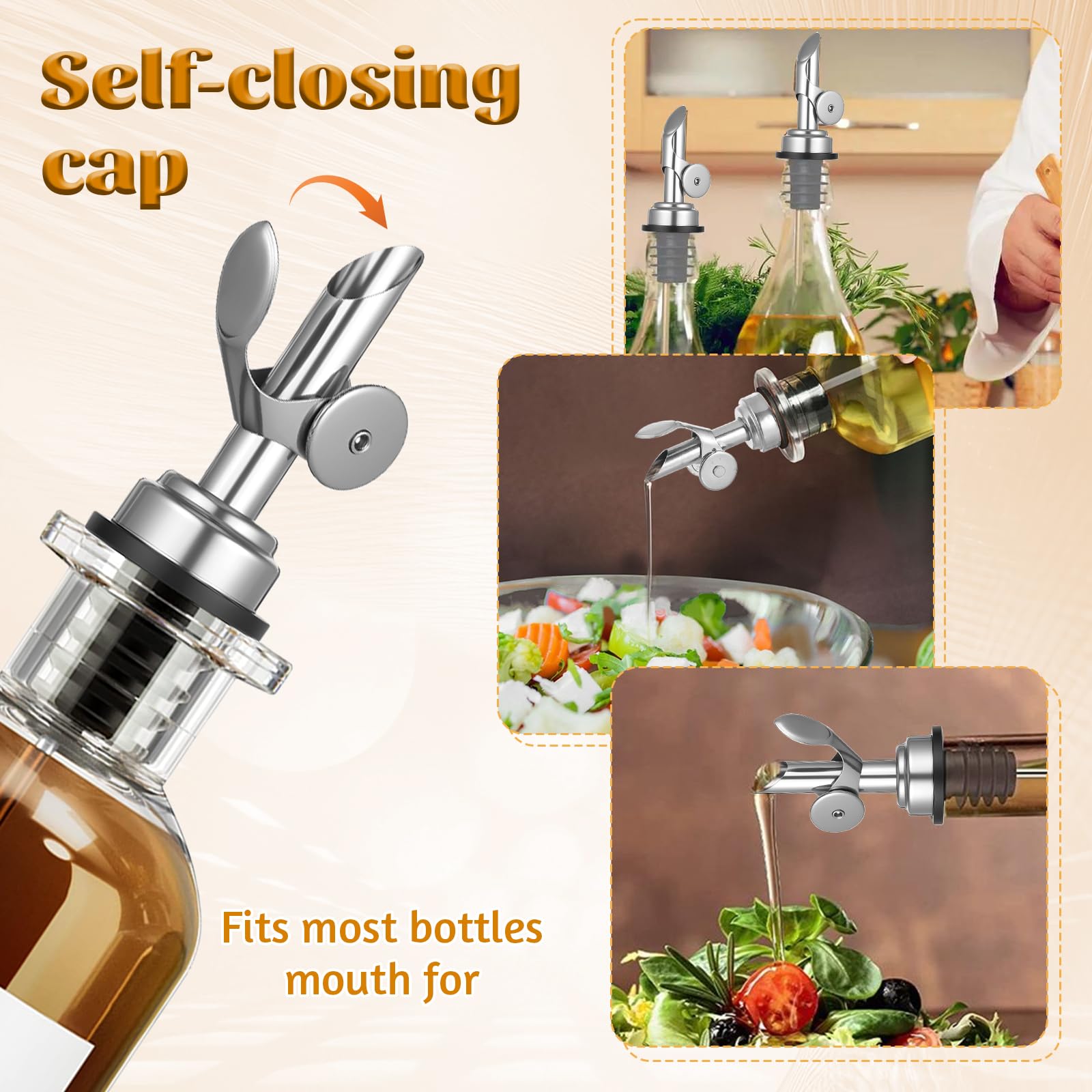 Two pourers and cleaning brush included