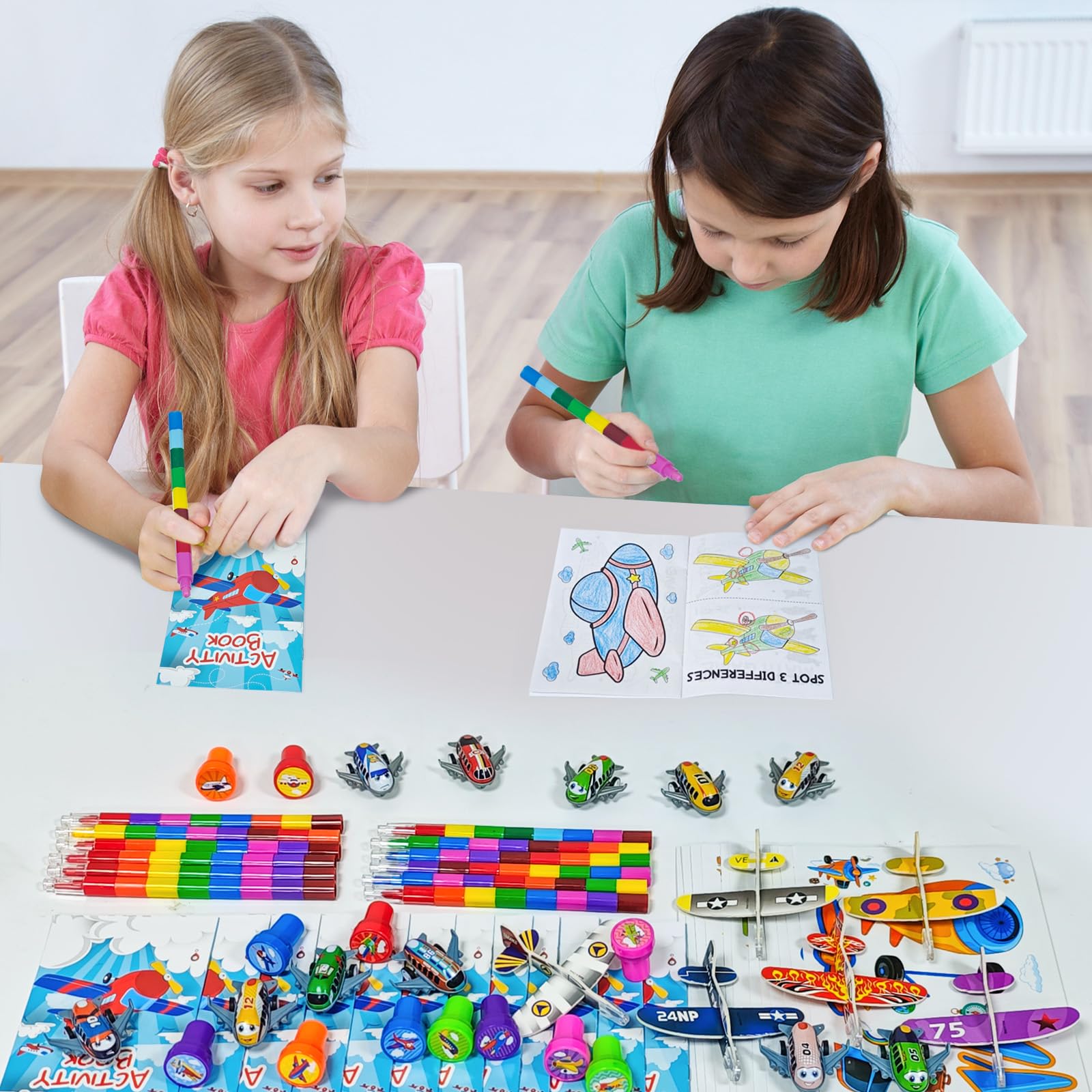 Durable non-toxic materials aviation activity set