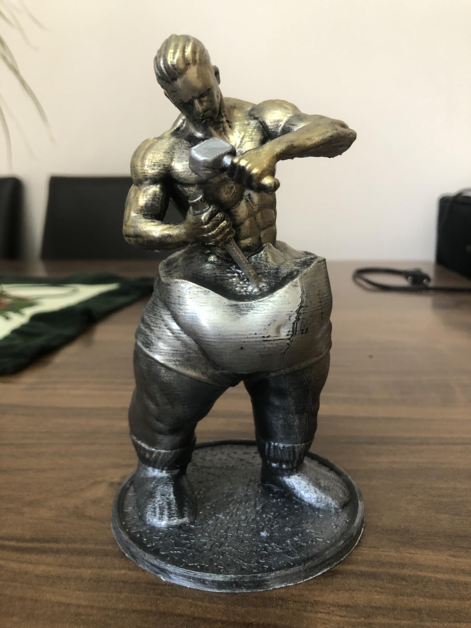 Gift ready motivational decor selfmade man sculpture