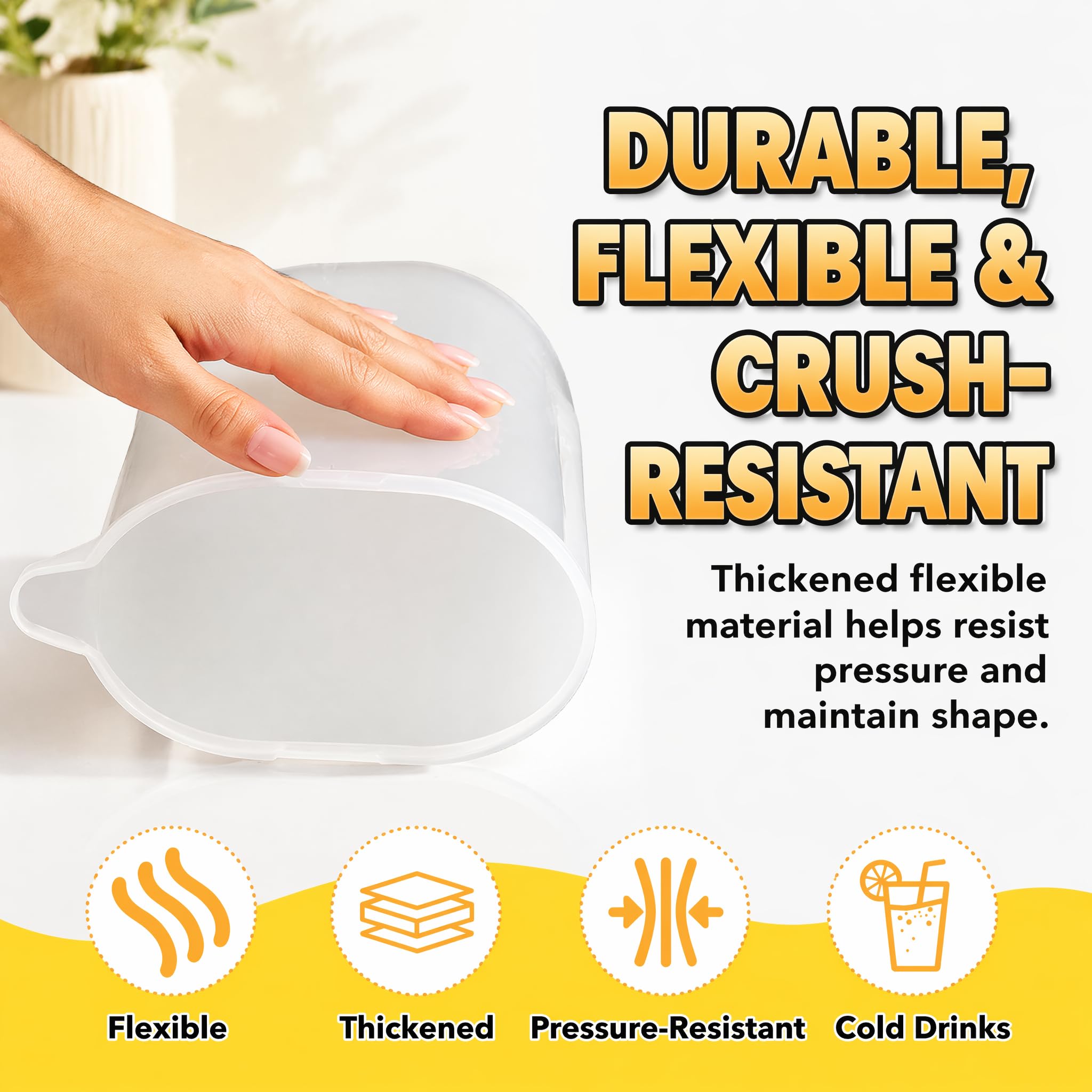 Semi-transparent 2-quart plastic pitcher with measurement marks