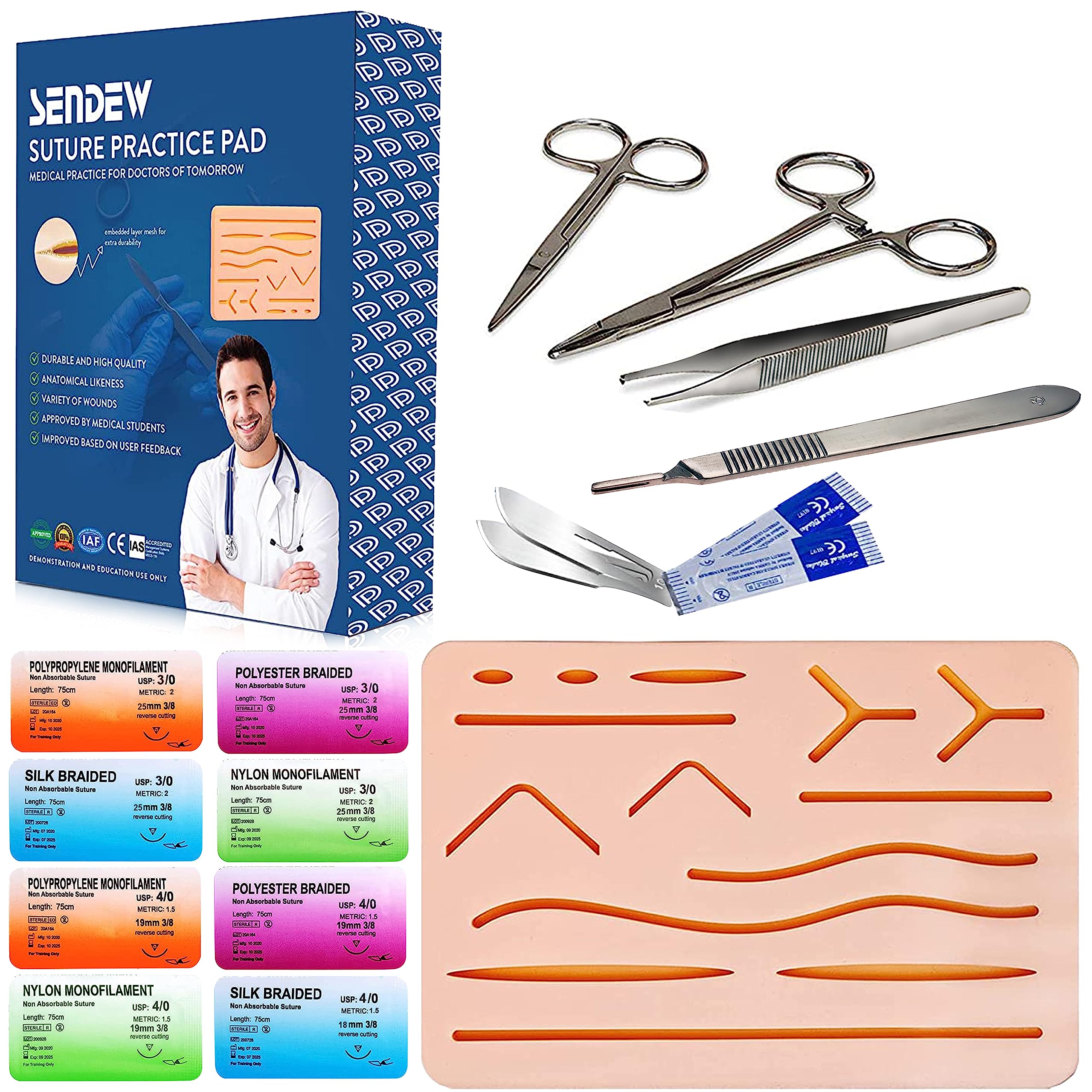 Sendew suture training kit overview image