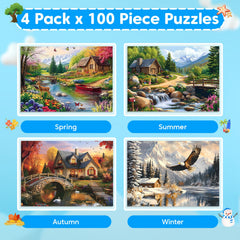 Large piece puzzles designed for seniors with easy grip