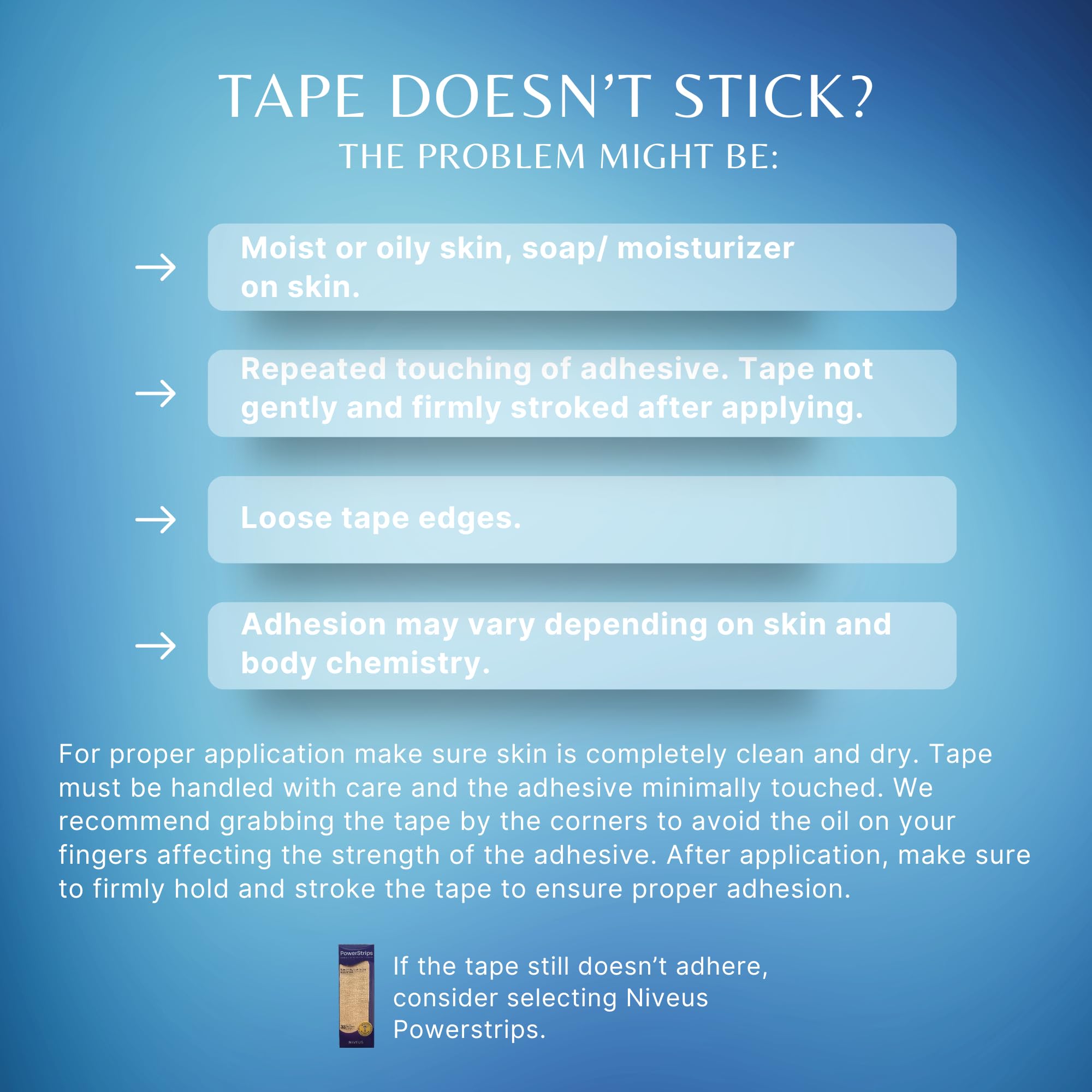 Niveus Gentle Silicone Tape Strips roll for delicate skin care
