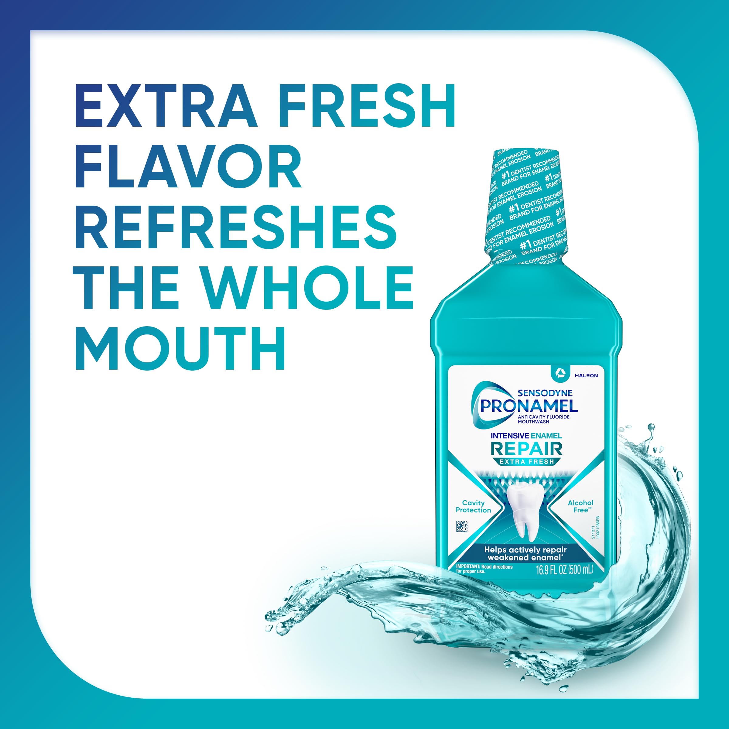 Sensodyne Pronamel Intensive Enamel Repair Mouthwash 16.9 fl oz triple pack label