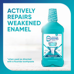 Sensodyne Pronamel Intensive Enamel Repair Mouthwash 16.9 fl oz bottle label