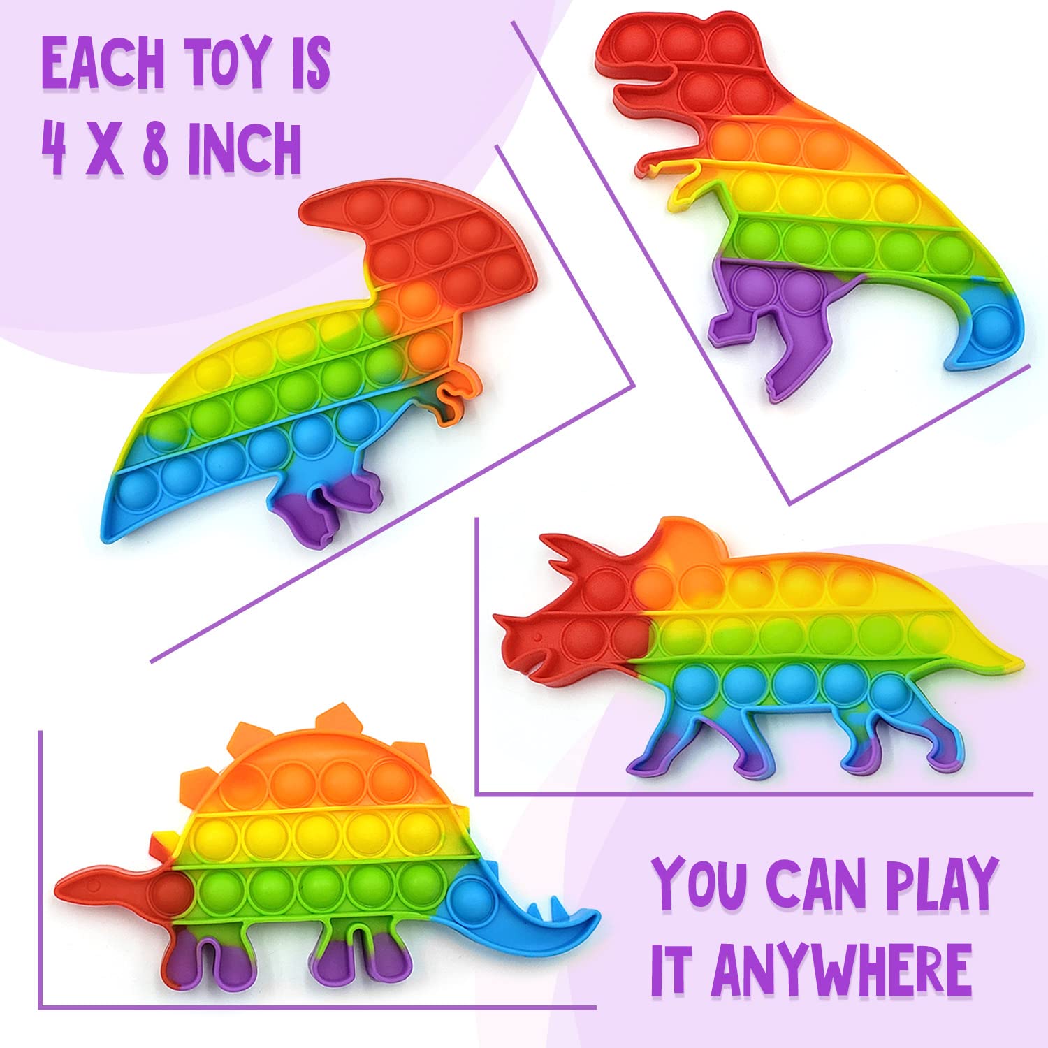 Sensory dinosaur toy for kids and adults