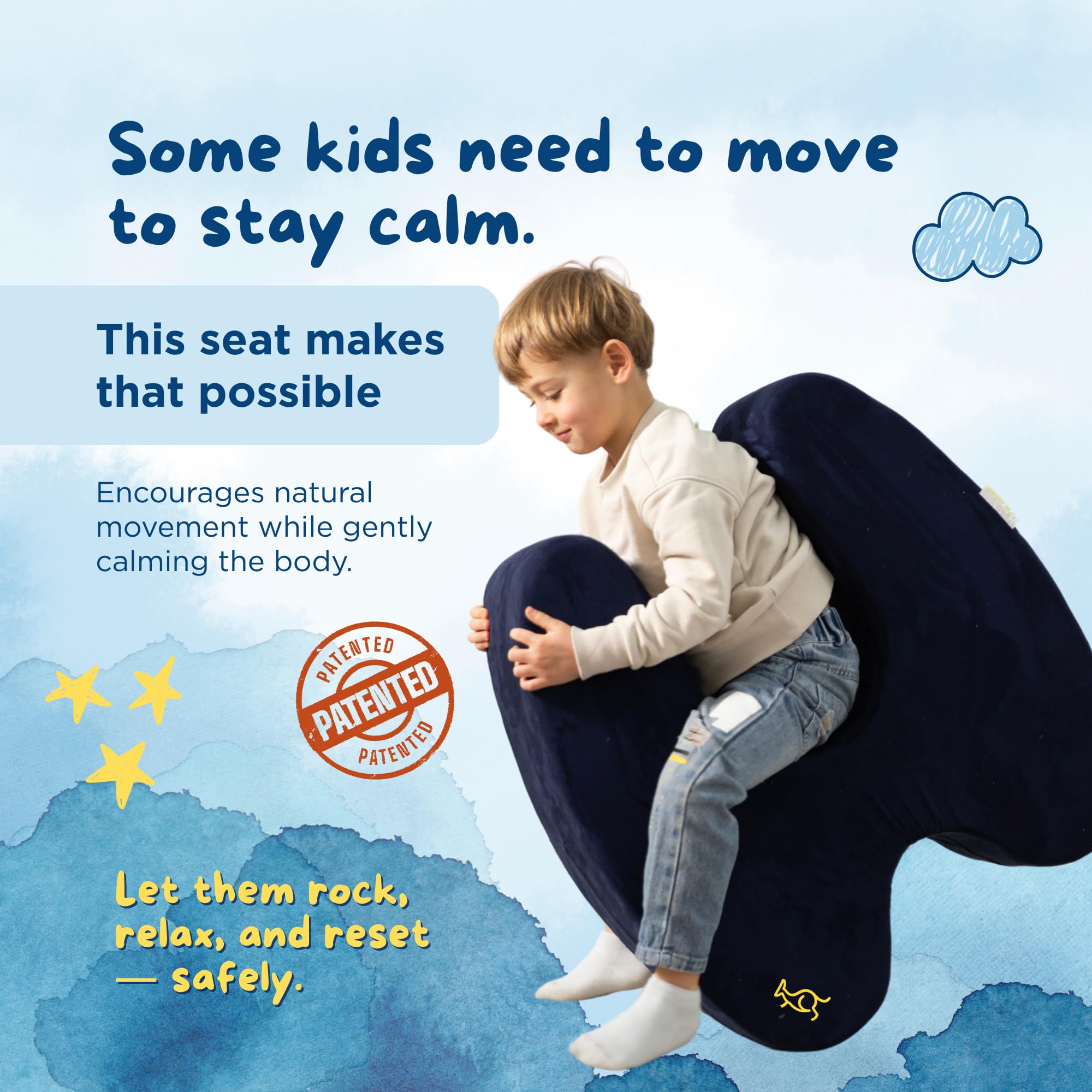 Calming compression seat for kids by TED KANGAROO