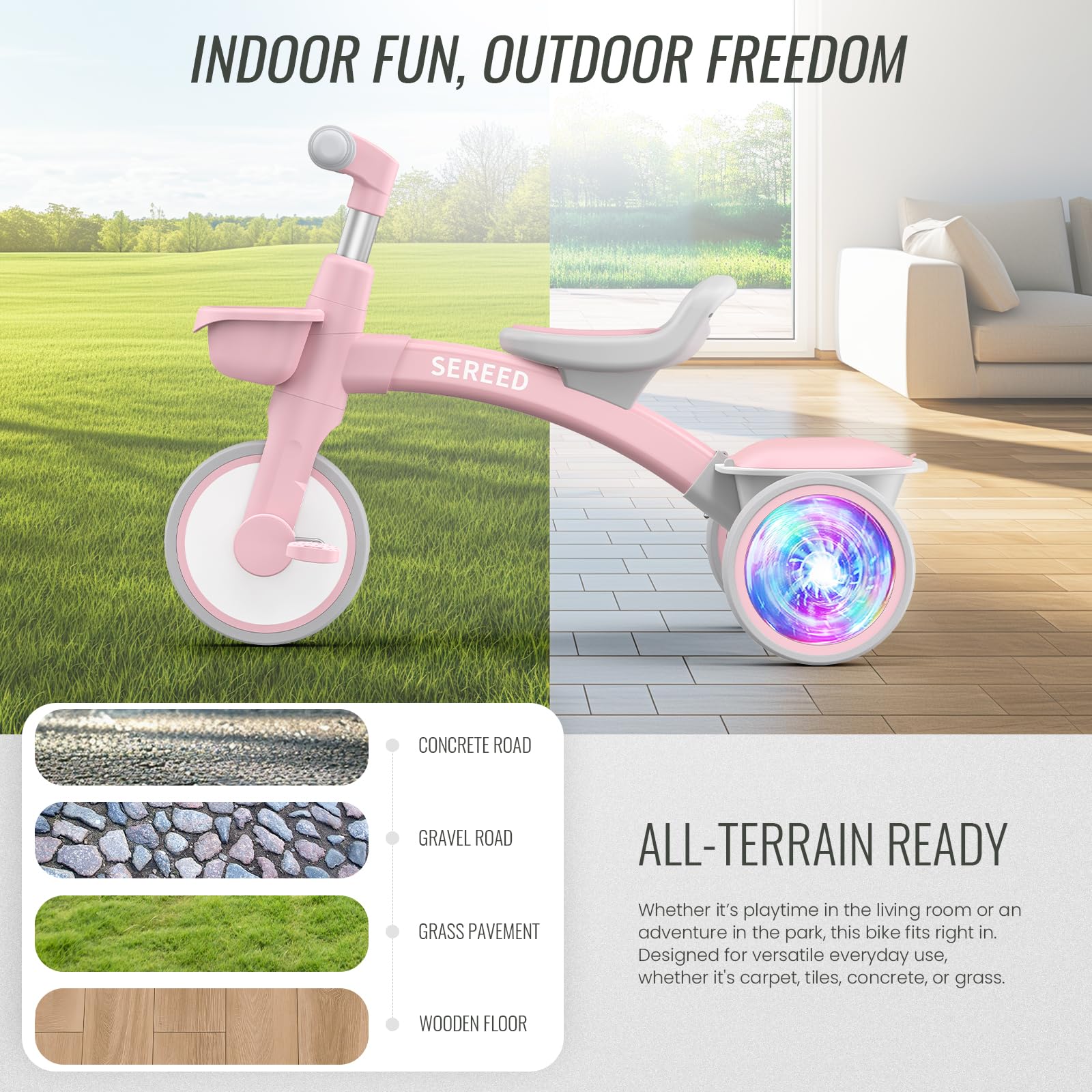 SEREED smooth ride with precision bearings