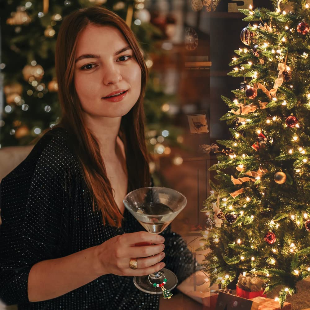 Christmas tree charm for wine glass Serendipity