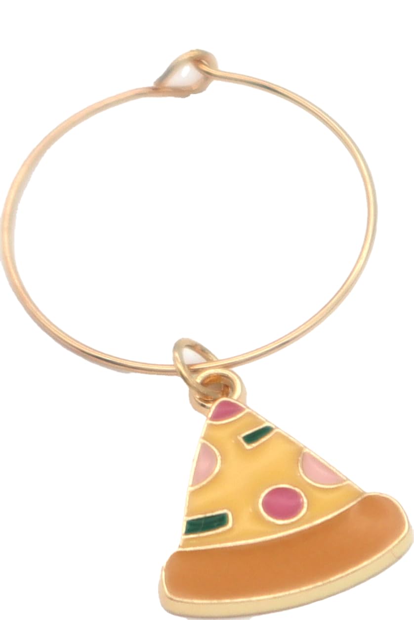 Pizza charm included in Serendipity Italy Wine Glass Charms