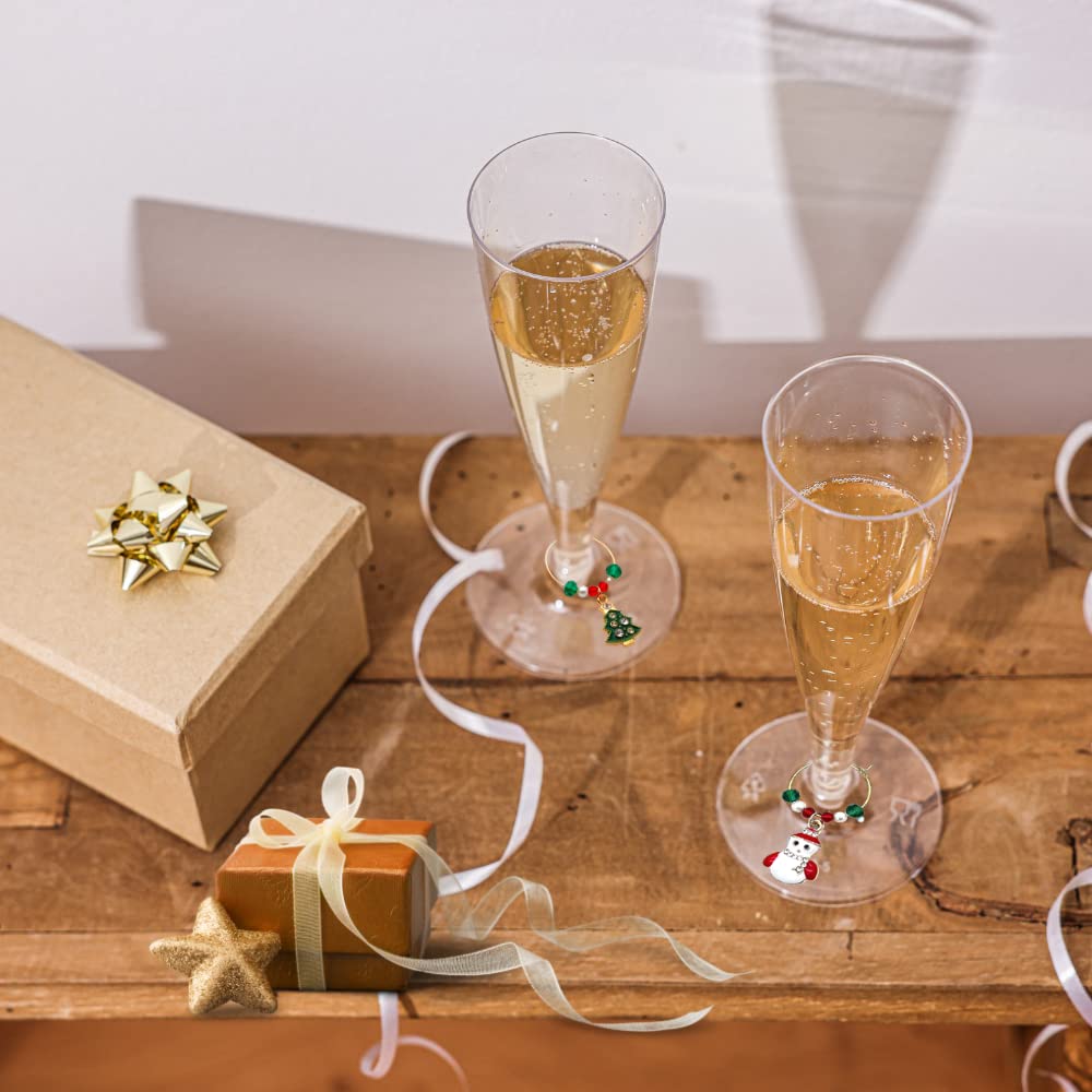 Stocking charm for Christmas wine glass Serendipity