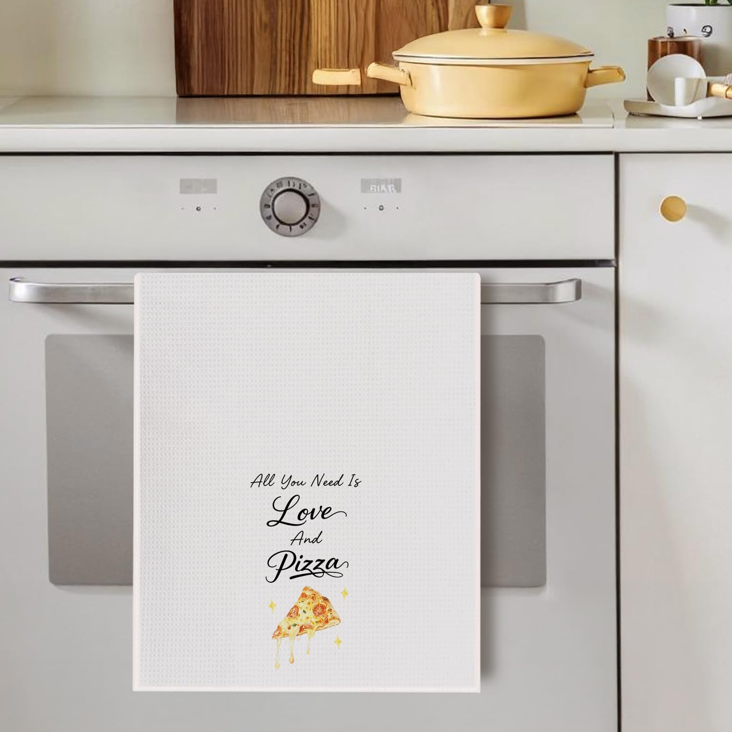 Soft decorative towel set for kitchen accents SereneHanctuary