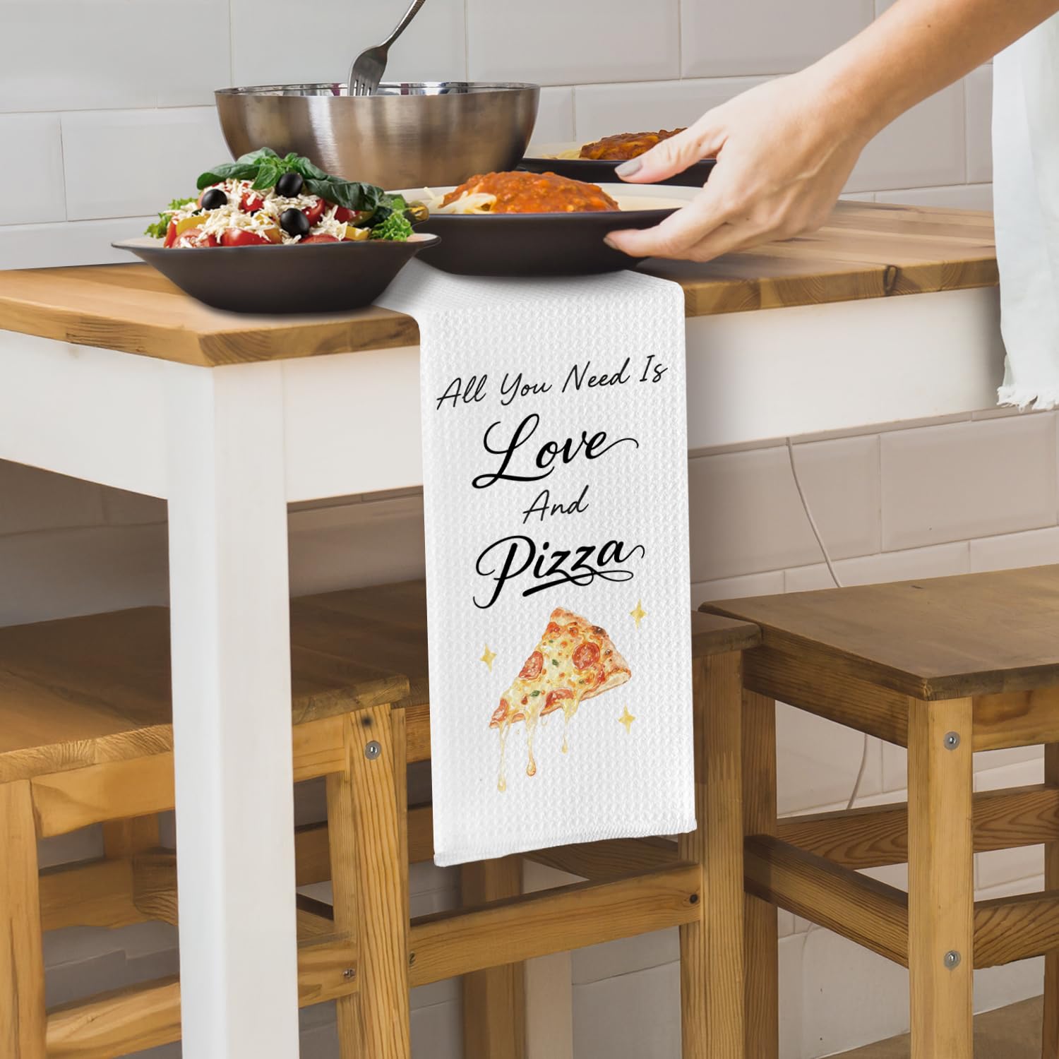 Kitchen towels 16x24 inch microfiber SereneHanctuary
