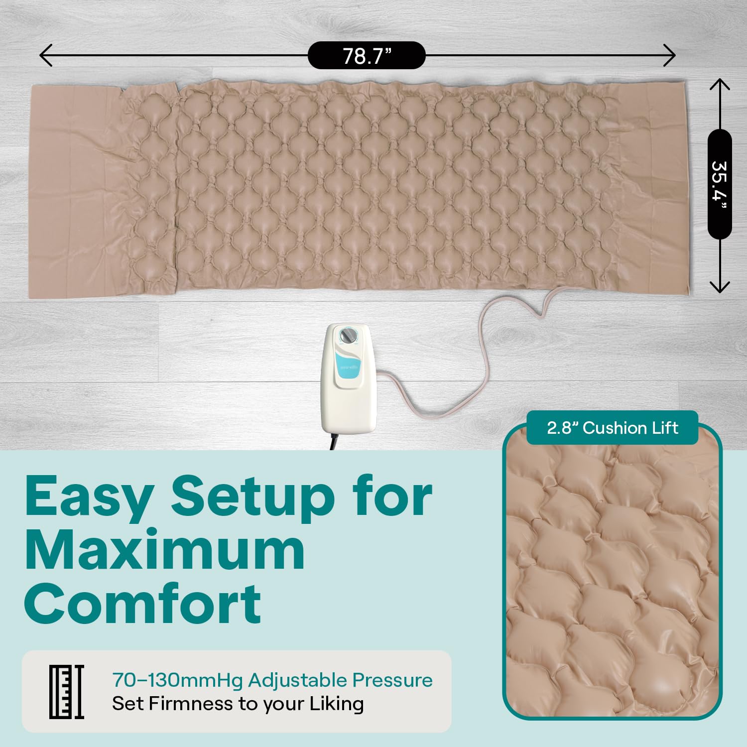 Puncture repair kit included with SereneLife air bed