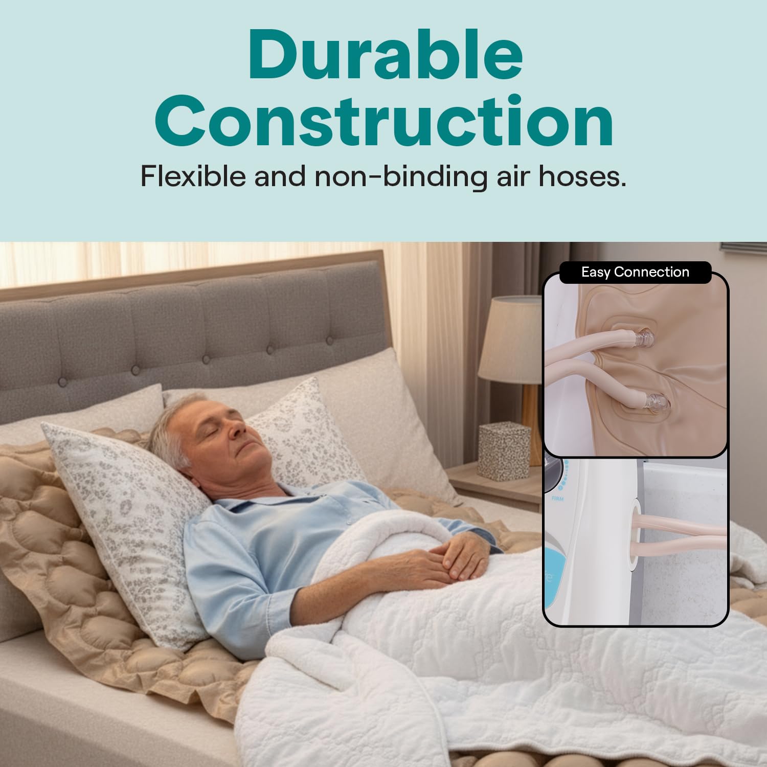 Breathable air channels on SereneLife hospital pad