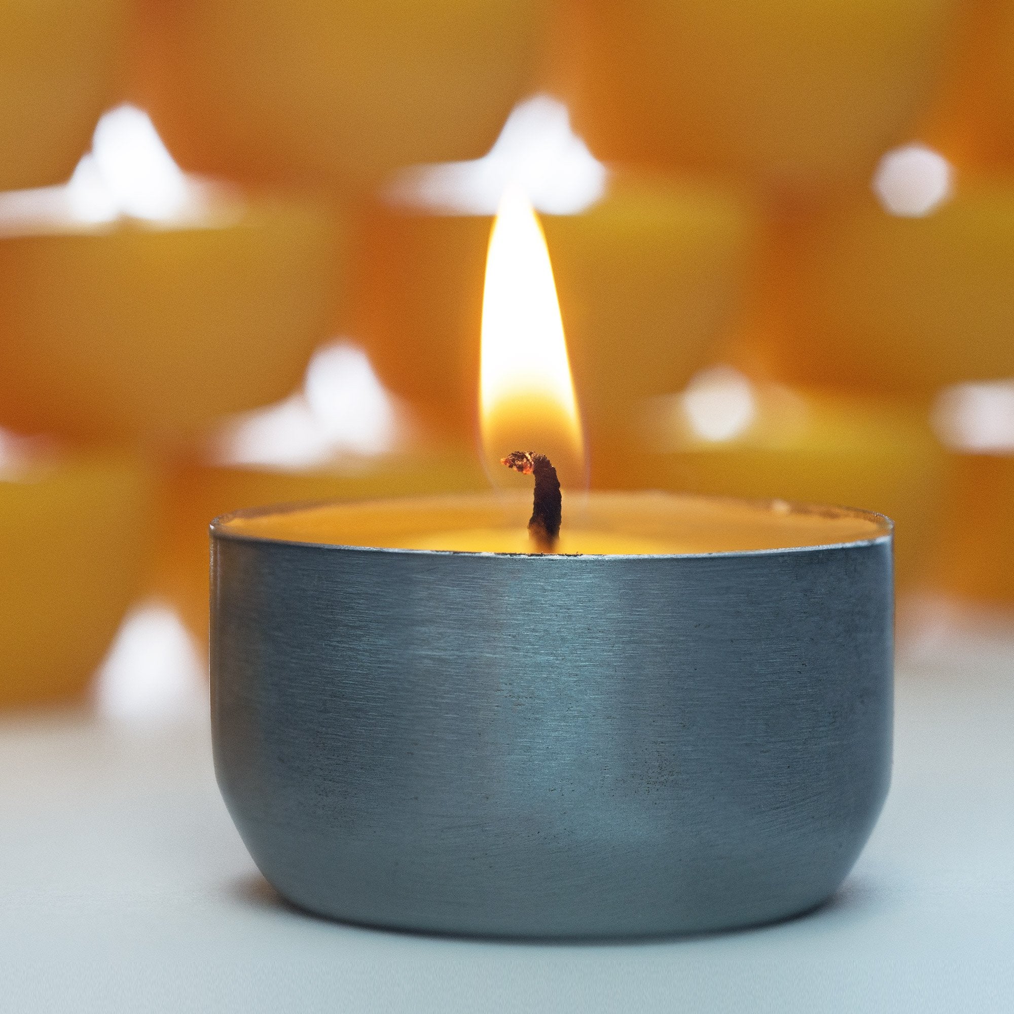 Beeswax tea lights with no fragrance or chemicals