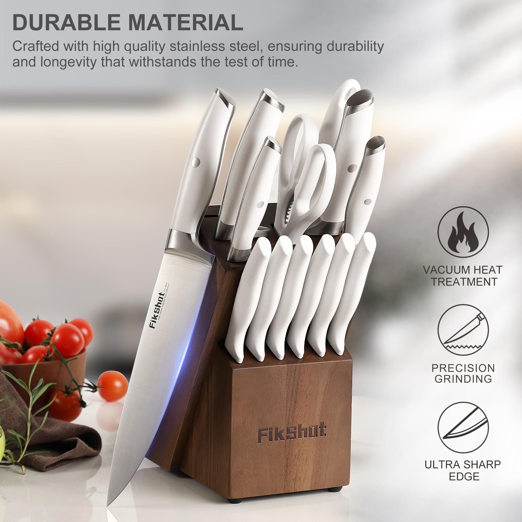 5 inch Serrated Steak Knives from Fikshot Knife Set