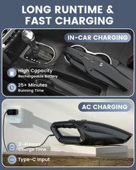 car cleaning kit with two nozzles and brush tool