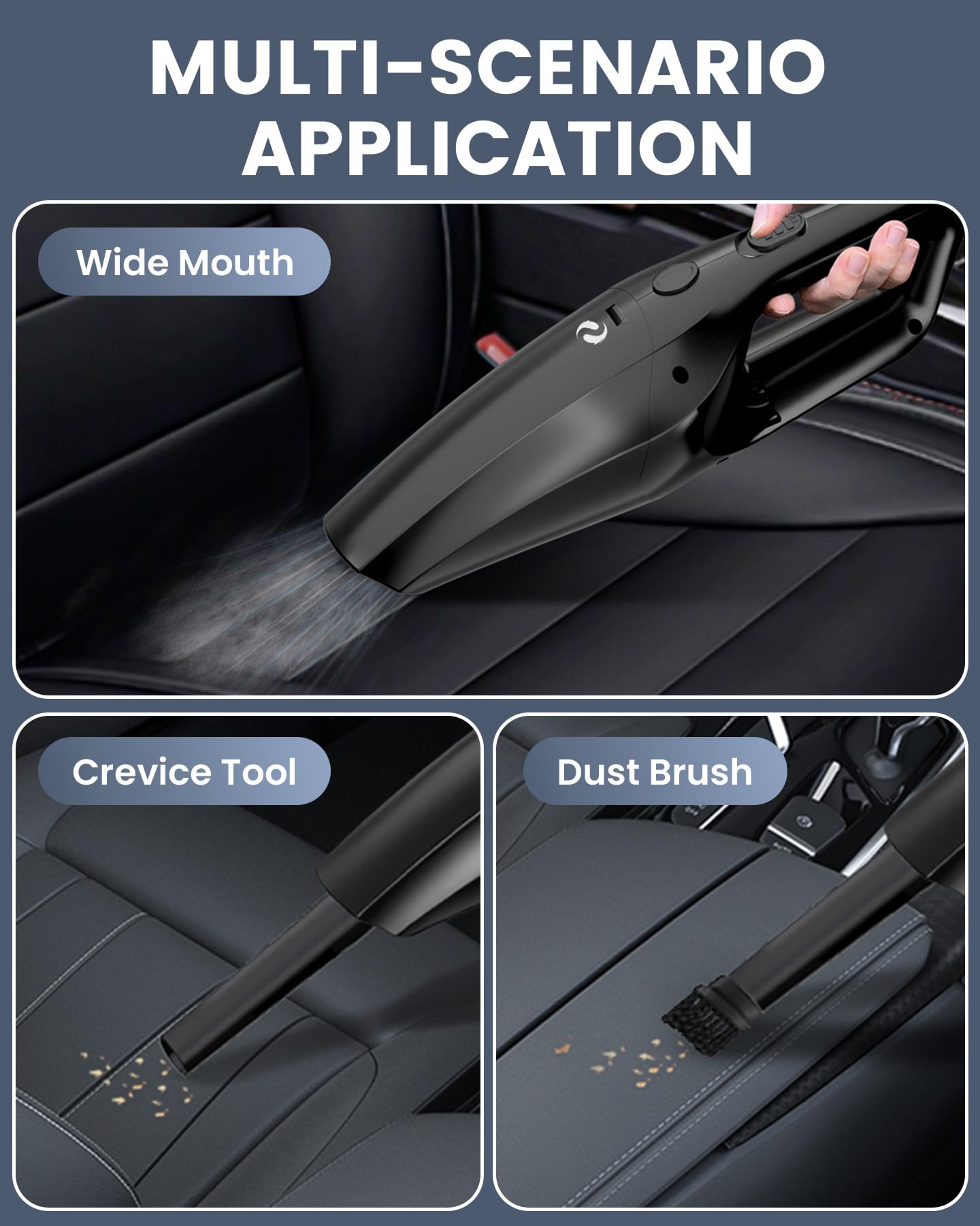 washable HEPA filter included with vacuum