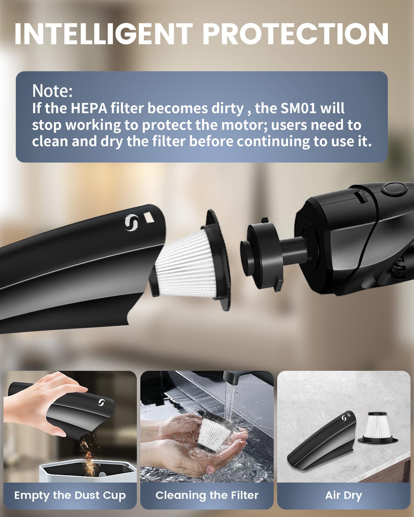 ergonomic lightweight handheld design for easy one-handed use