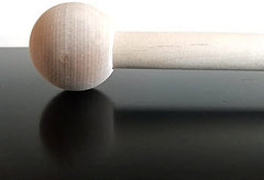 Unfinished natural wood dowel cap end for 7/8 dowel rod