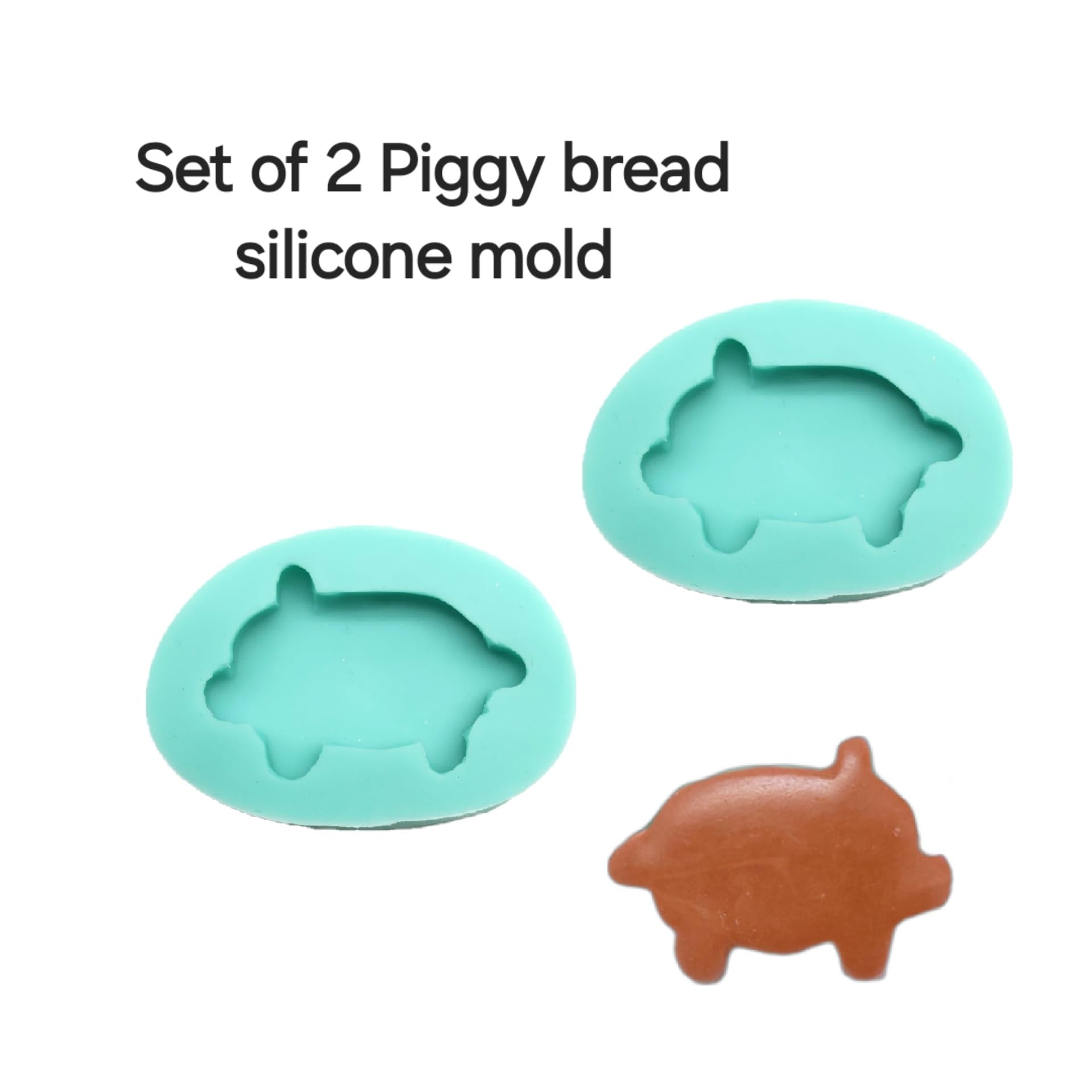 Set of 2 silicone molds for culinary and crafts