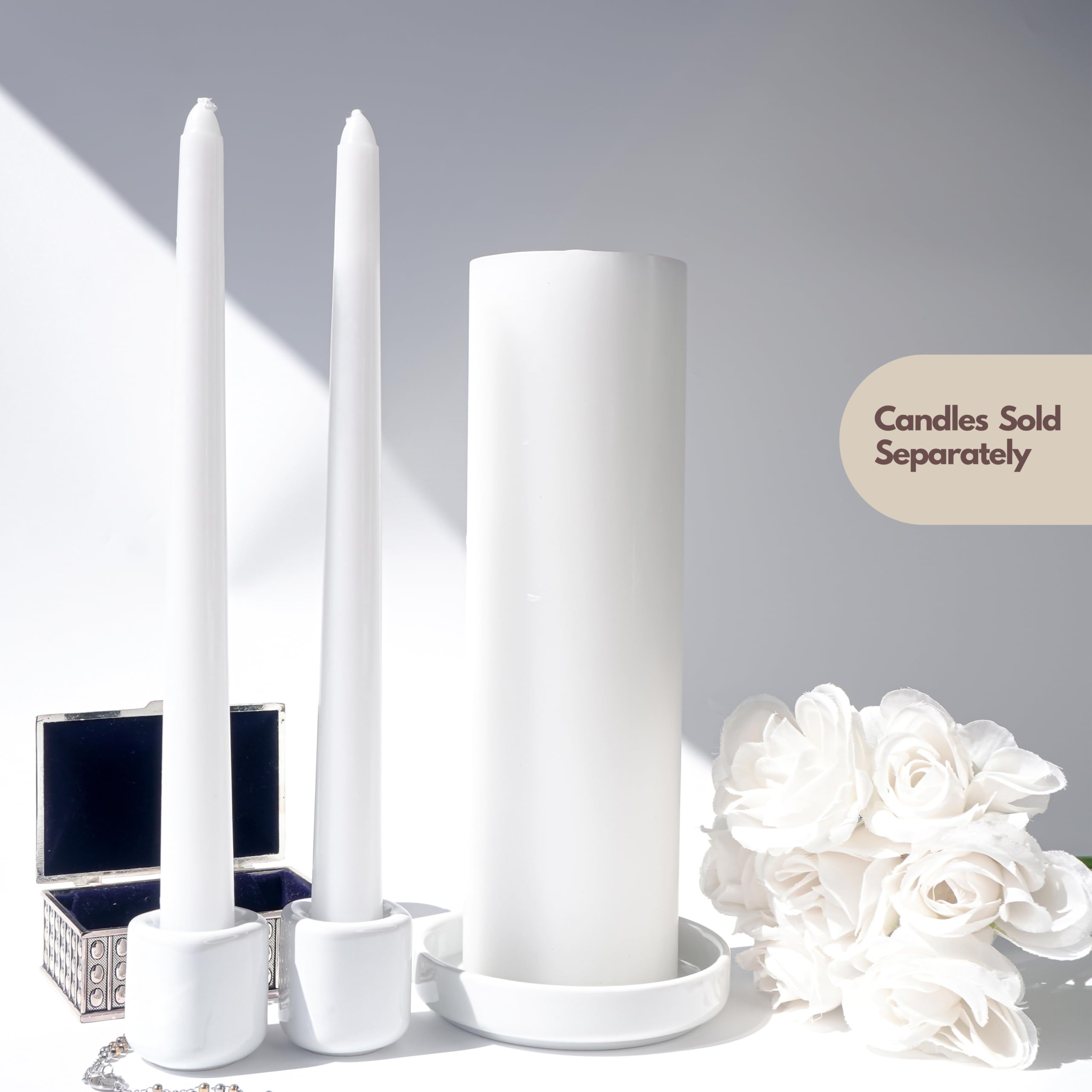 Assembled in the USA Unity wedding candle set